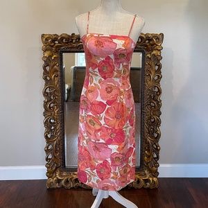 ANNTAYLOR Floral Midi Dress Ladies Size 6P